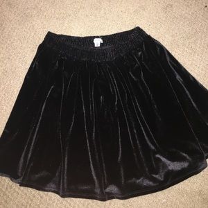 Velvet skirt