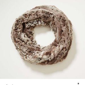 LOFT faux fur infinity scarf NWOT