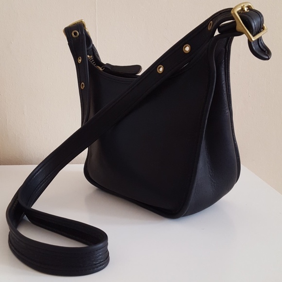 Coach Handbags - Vintage Coach 9950 Black Leather Hobo Crossbody