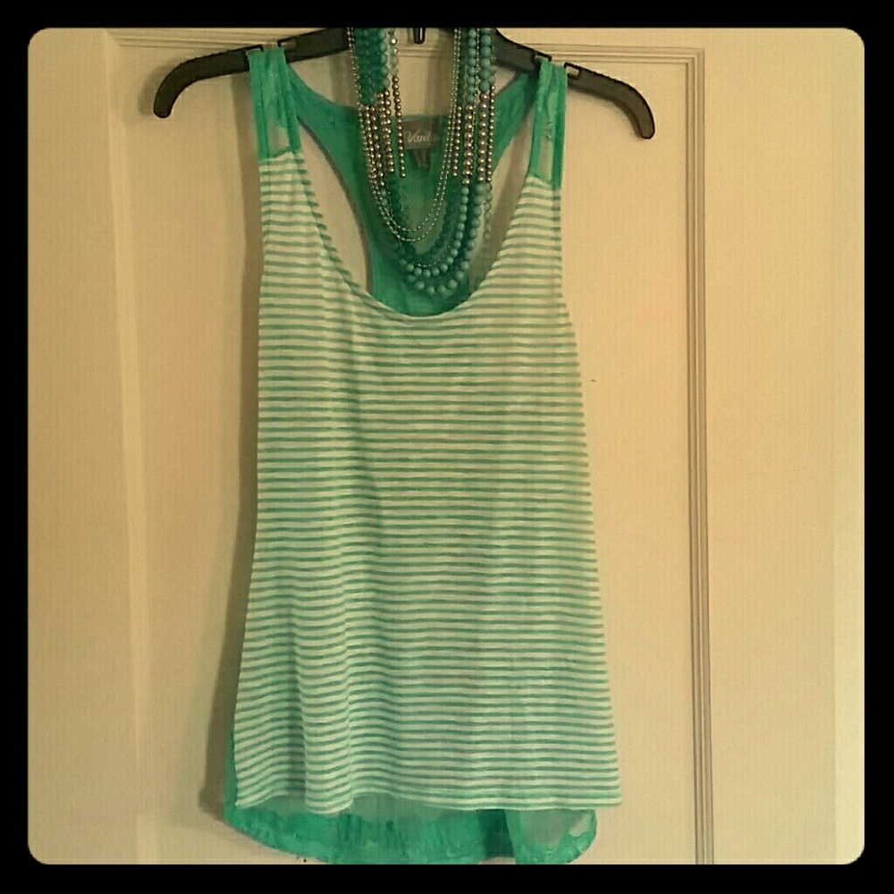 Teal tank top