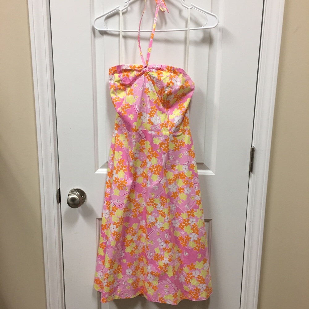 Lilly Pulitzer Fireflies halter dress