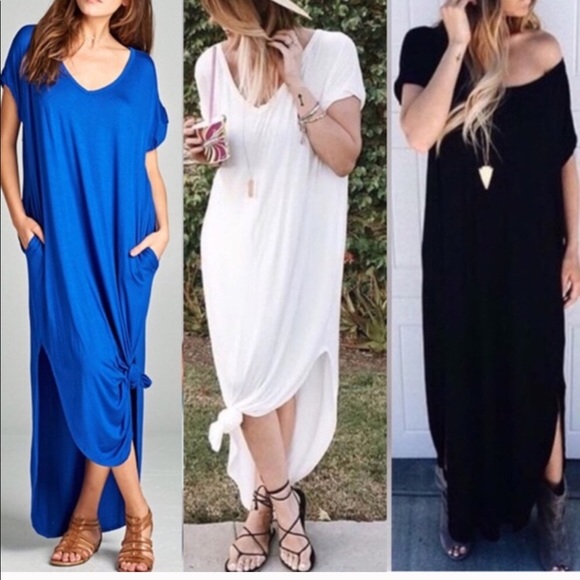 CHARLIZE solid boho dress - IVORY - Picture 2 of 3