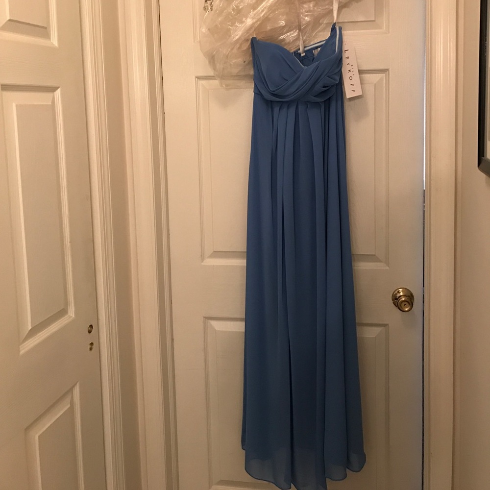 Bill Levkoff Strapless Bridesmaid Dress
