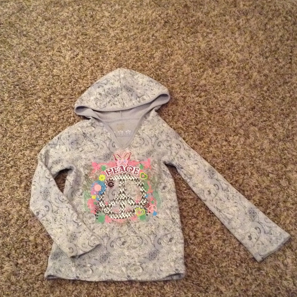 Long Sleeve "PEACE" Hooded Tee