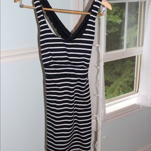 Striped body-con dress