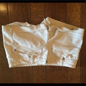 Size 3 white Jean shorts