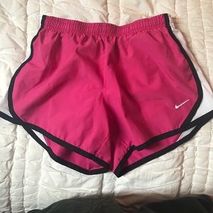 Pink and black kids Nike shorts