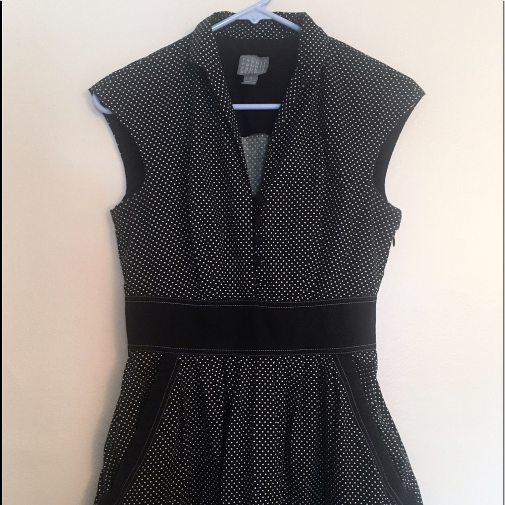 Polka dot fit-n-flare Dress