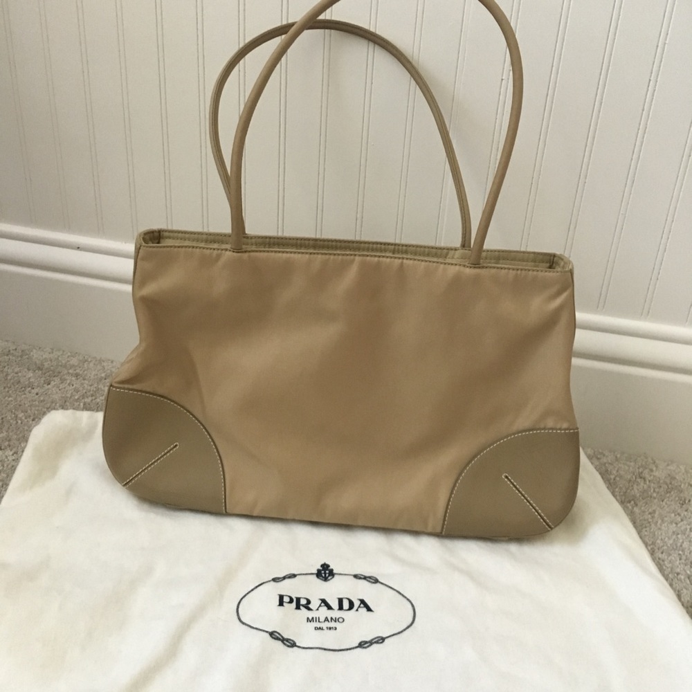 *SOLD* Prada Nylon Nude Bag - Picture 3 of 6