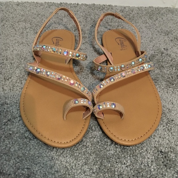 Candie's Shoes - Candie's jeweled strap sandals