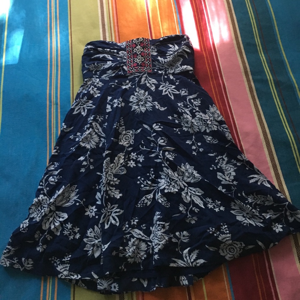 NWT strapless floral dress
