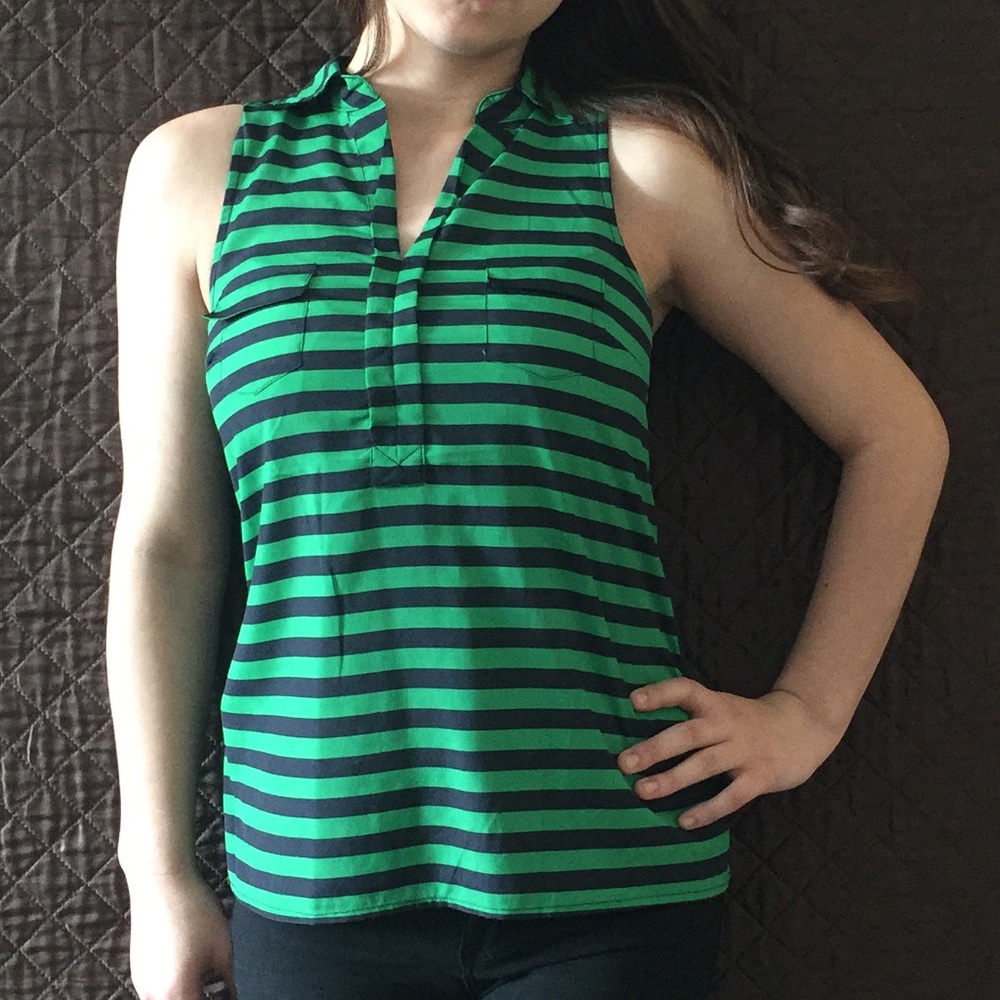 💥4/$20💥 The Limited Green and Black Striped