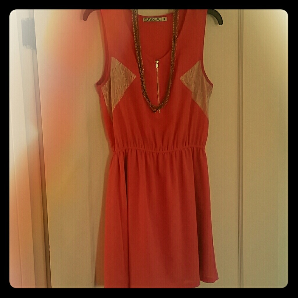 Coral dress