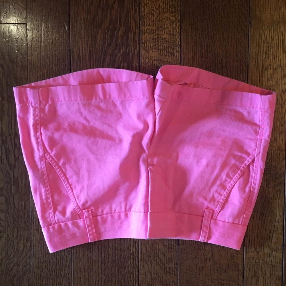 Pink J. Crew Chino shorts