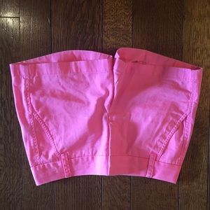 Pink J. Crew Chino shorts