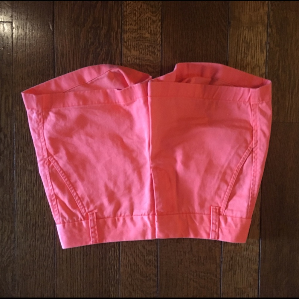 Orange J. Crew Chino shorts