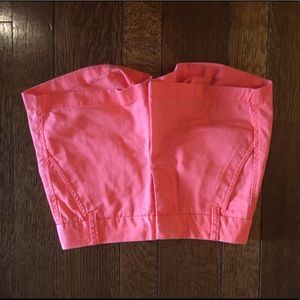 Orange J. Crew Chino shorts