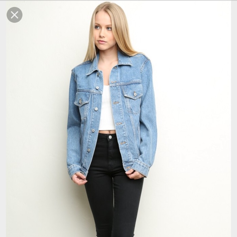 Brandy Melville oversized jean jacket