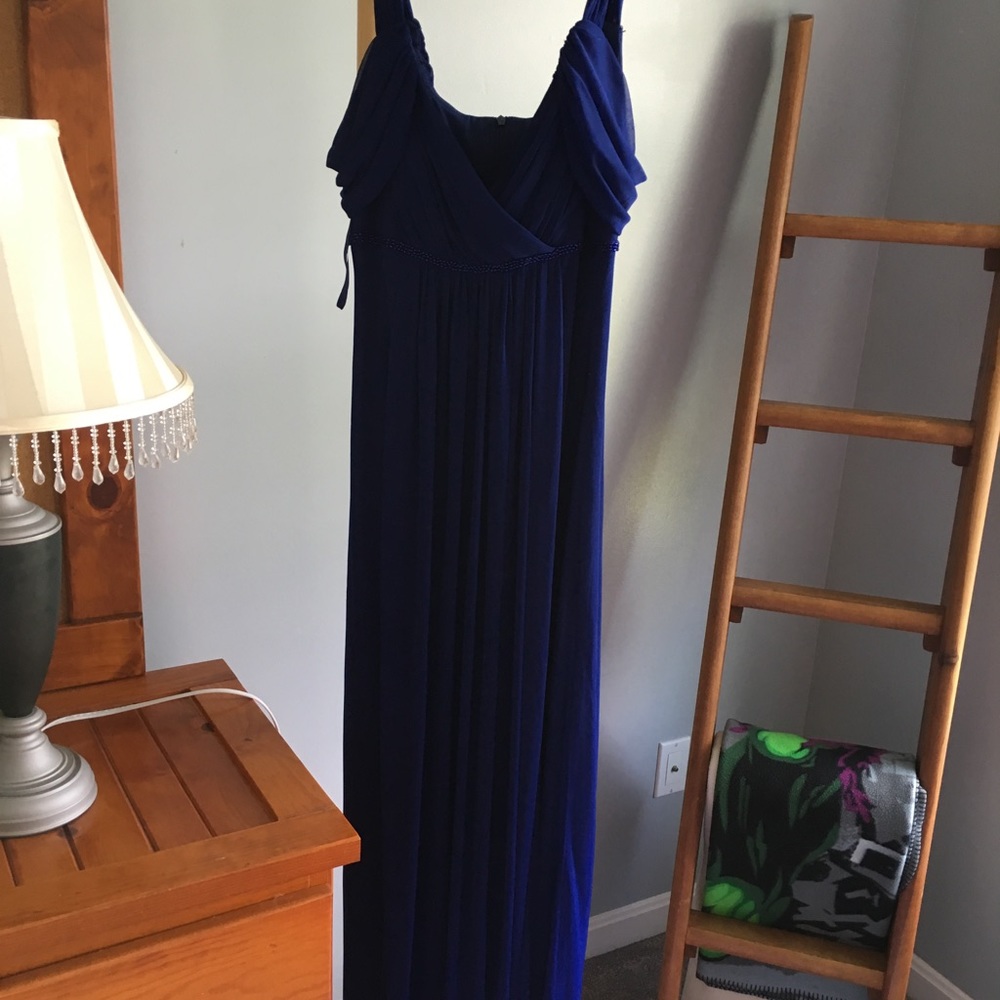 Navy formal maxi dress