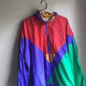 Vintage Multi-Color Track Jacket