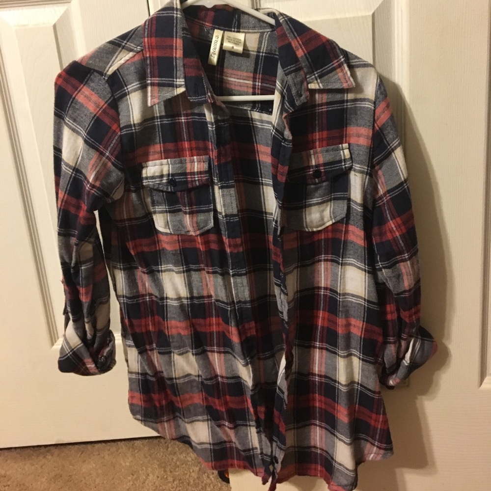 Plaid Button-Up - Picture 2 of 2