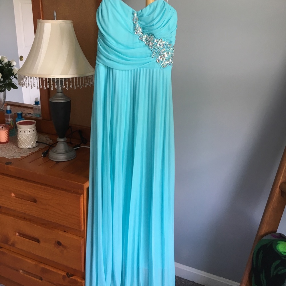 Light blue prom dress