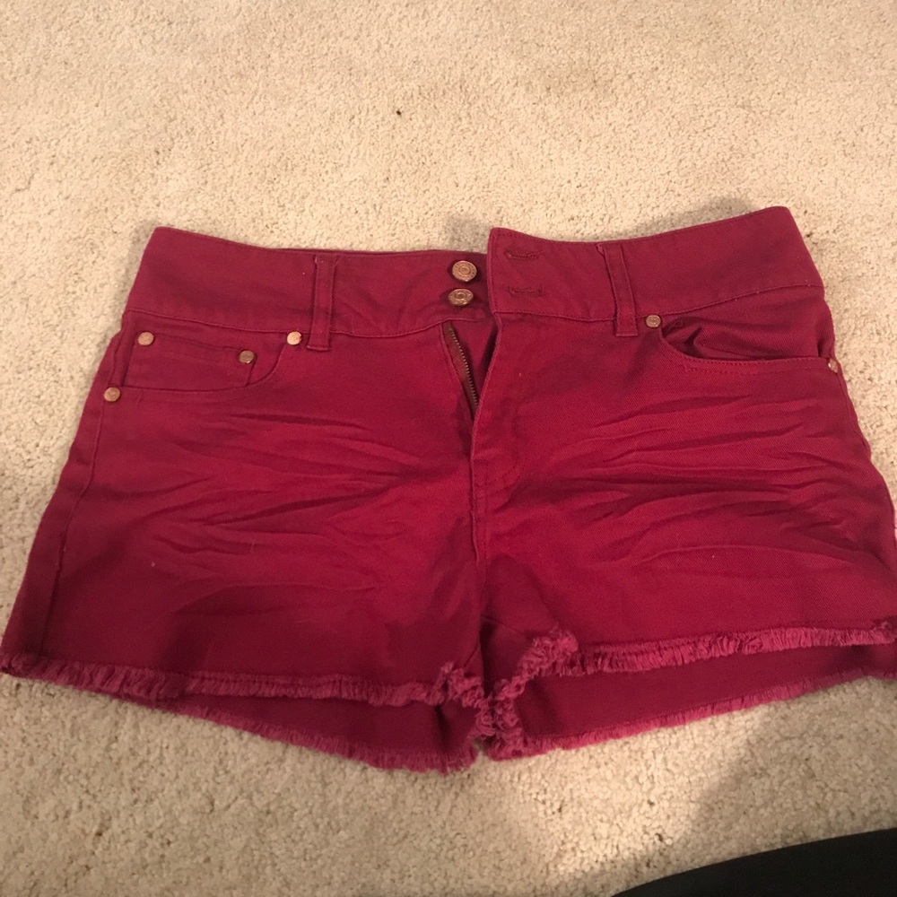 Maroon shorts