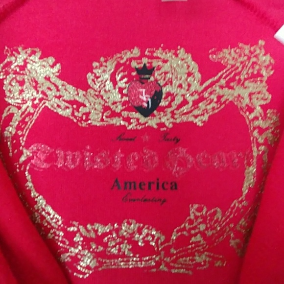 NWT TWISTED HEART ZIP UP HOODED JACKET SZ M - Picture 3 of 8