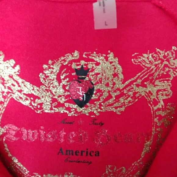 NWT TWISTED HEART ZIP UP HOODED JACKET SZ M - Picture 4 of 8