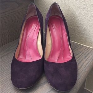 Kate Spade Purple Suede Heels