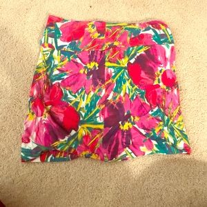 Floral bodycon skirt