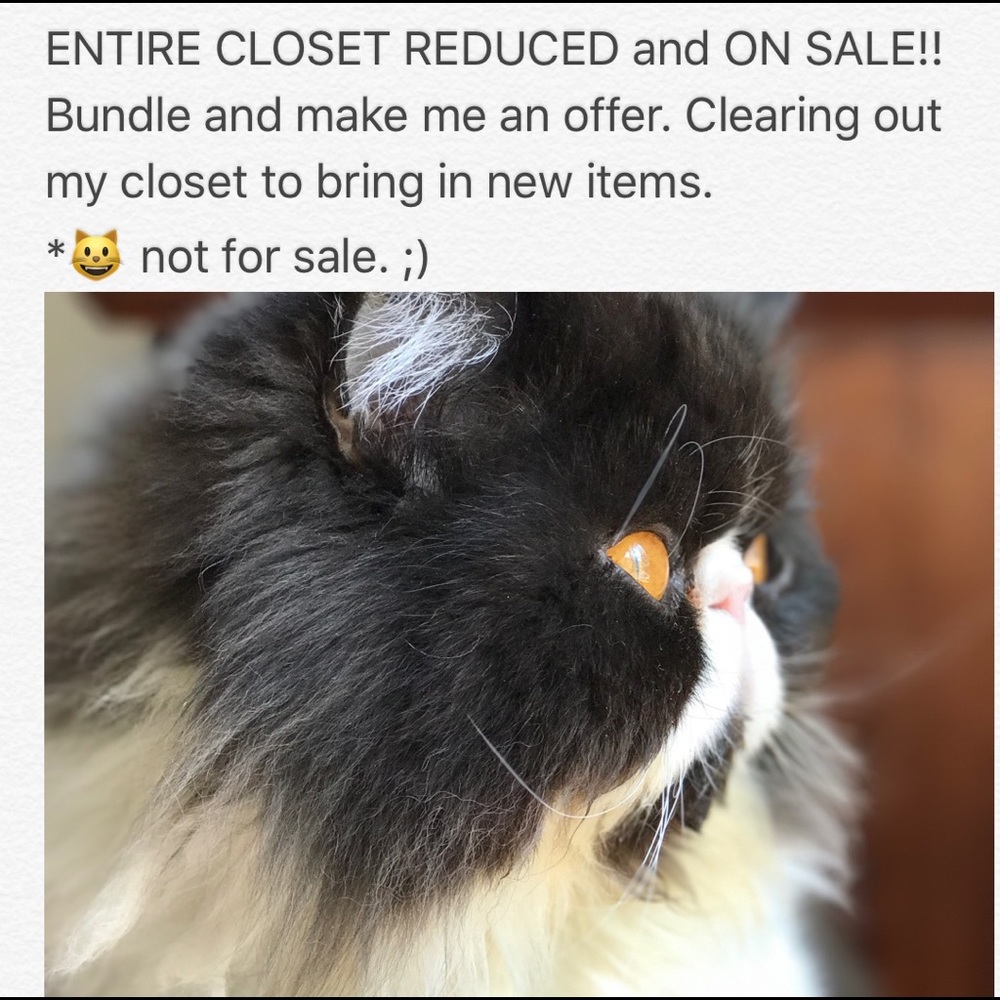 ENTIRE CLOSET on SALE!