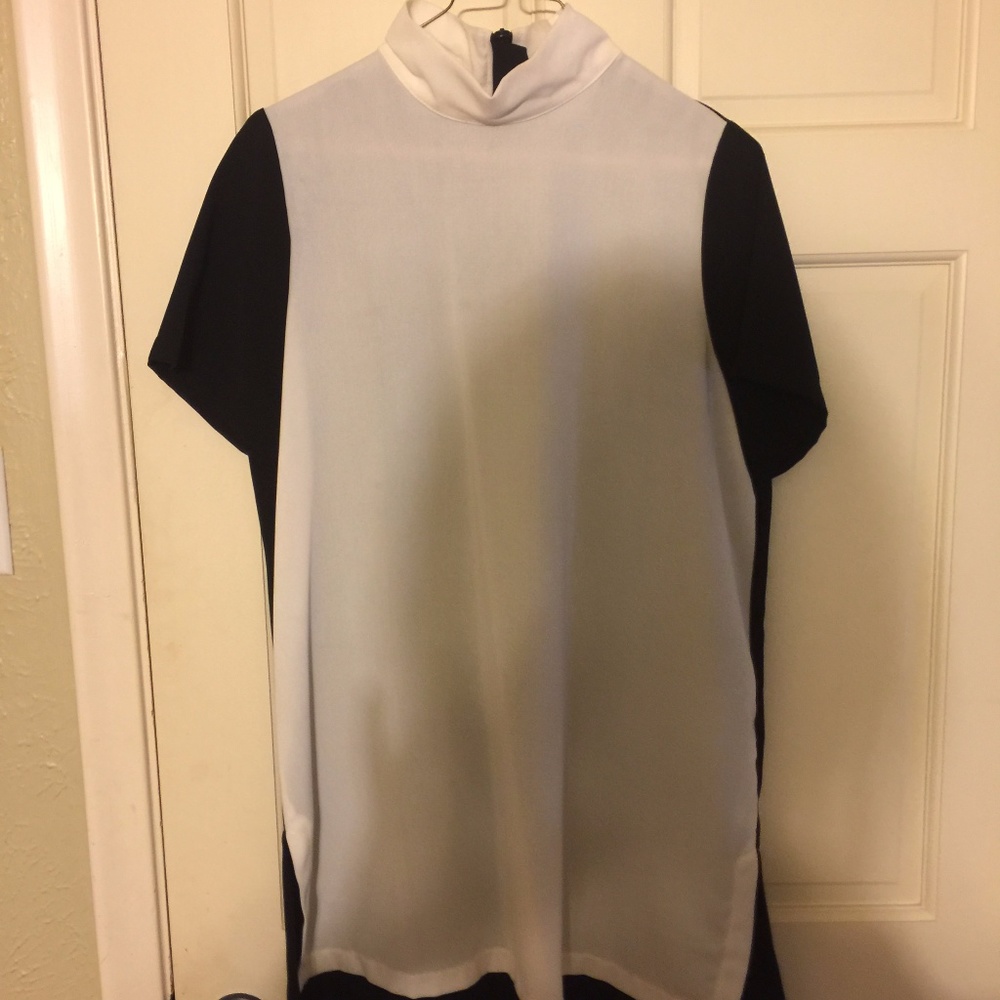 Asos black and white top