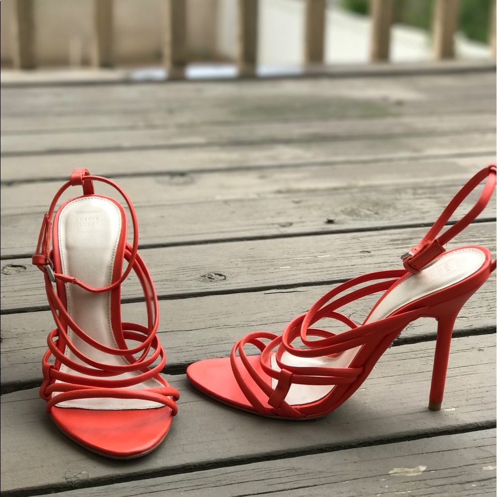 Herve Leger heels. S 37.5 but fits  a 6.5 -7