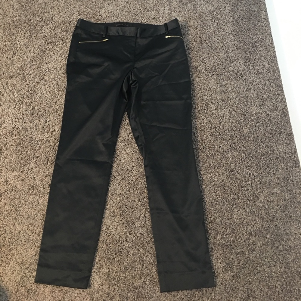 The Limited Drew Fit silk Tuxedo pants