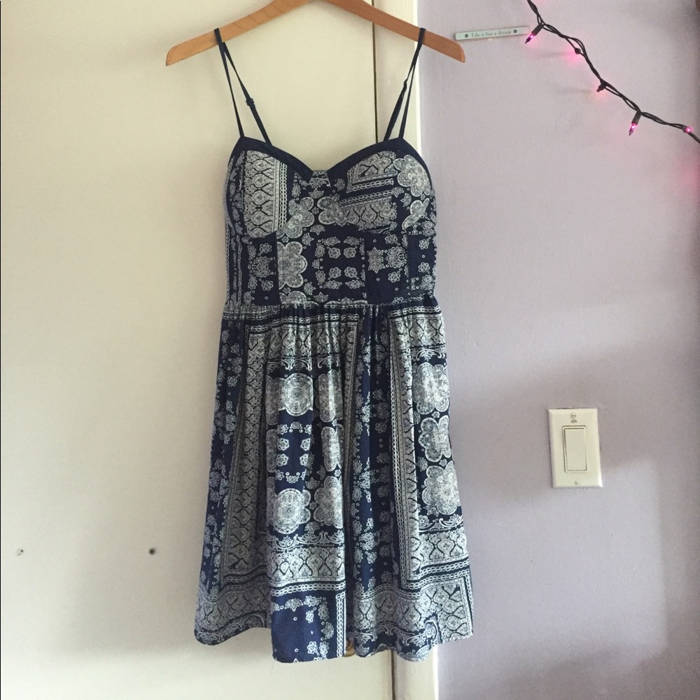 Blue Paisley Sundress
