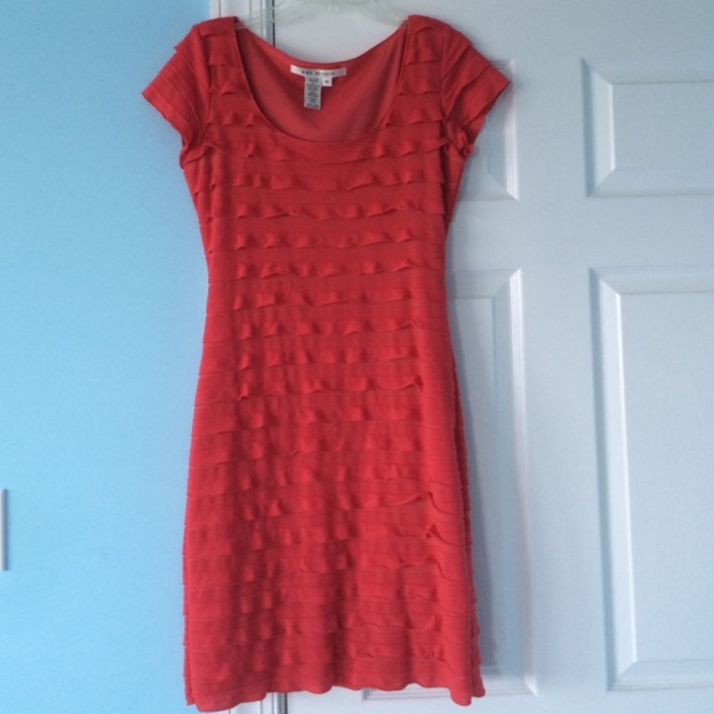 Maxi Studio Layered Ruffle Short Dress Strawberry