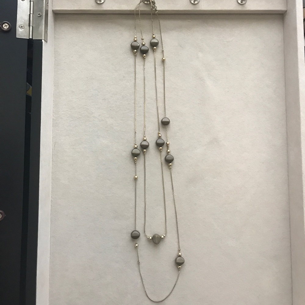 Gold beaded necklace
