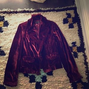 INC velvet jacket