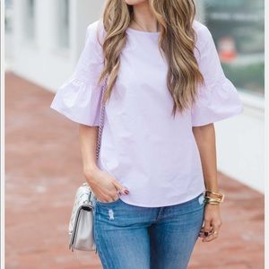 J. Crew Bell Sleeve Top