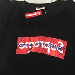 Supreme CDG t shirt