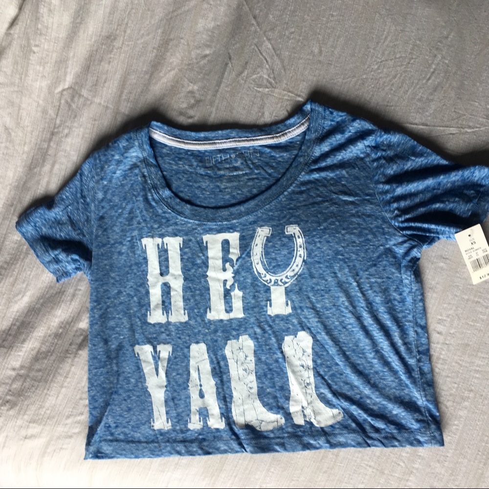 Fifth Sun "Howdy Y'all" Crop Tee