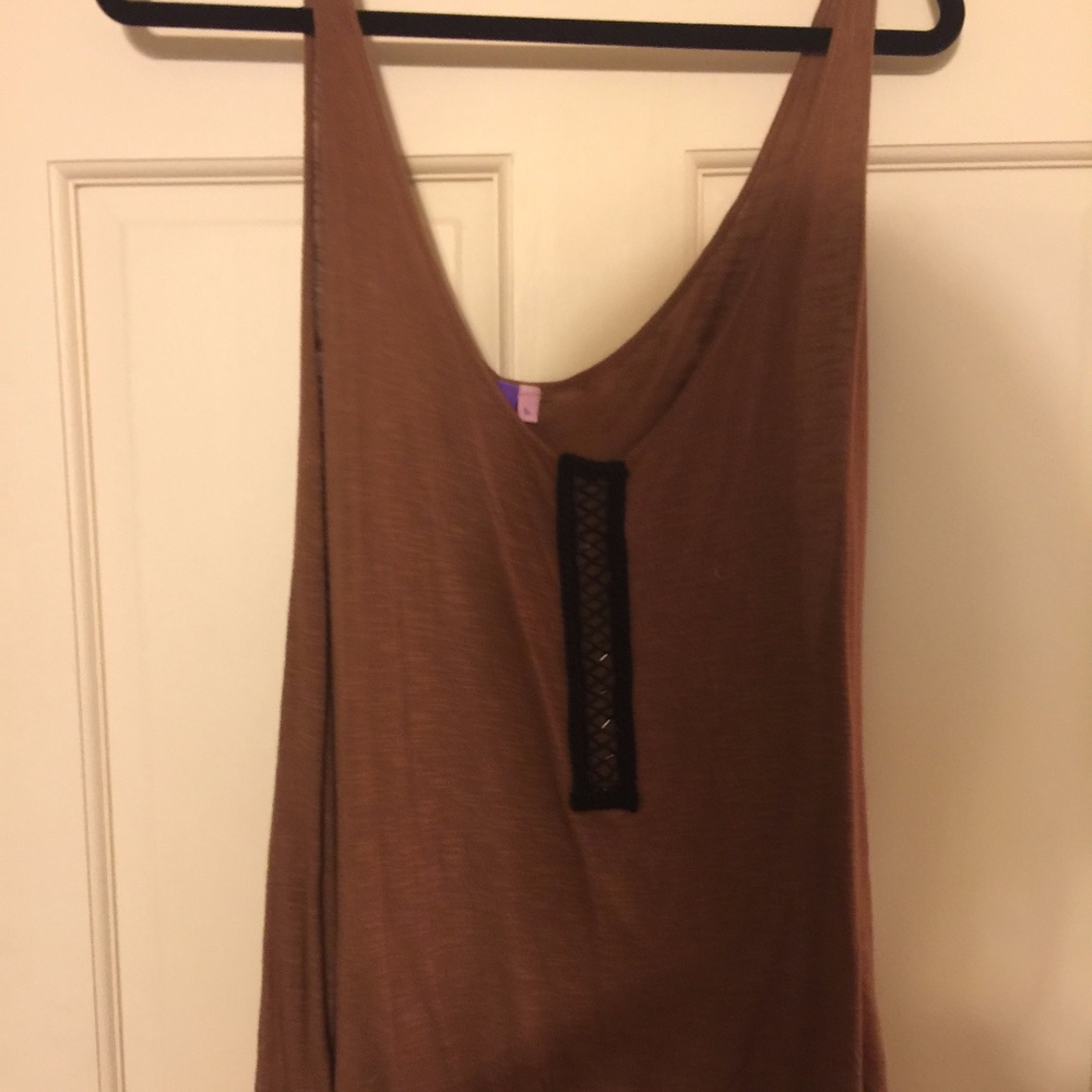 burnt orange LF tank top