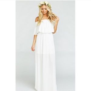 NWOT show me your mumu ivory crisp hacienda maxi