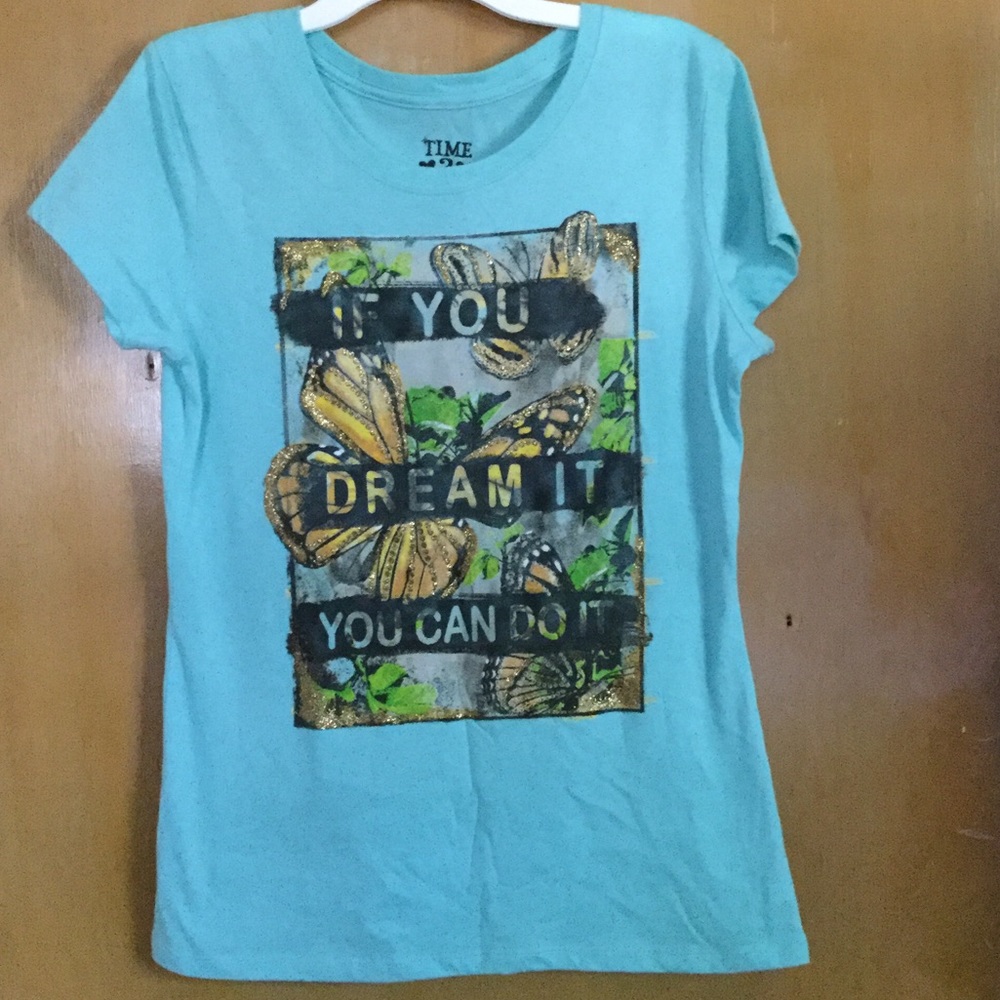 TIME 2 SHINE Blue Girls Shirt