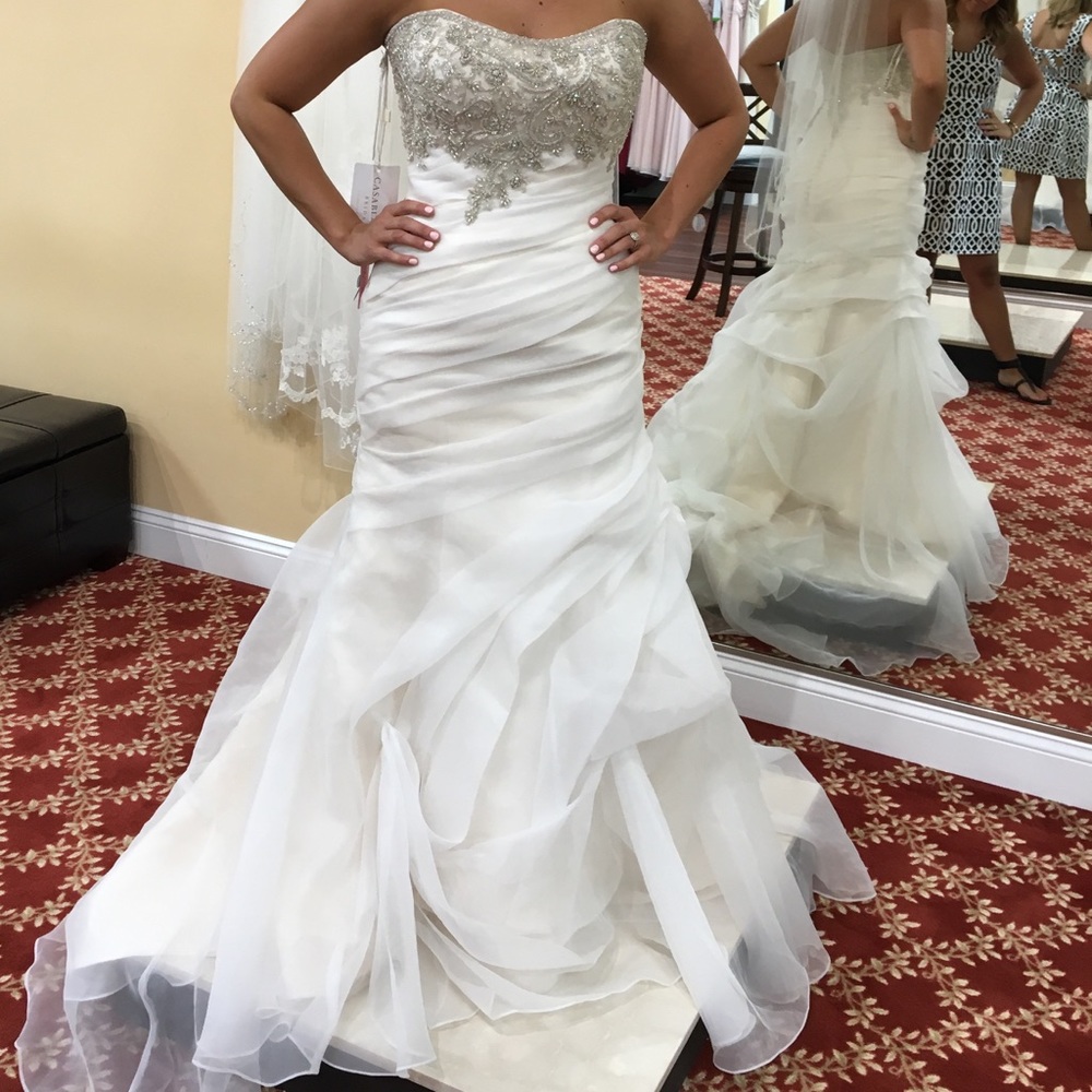 Beautiful Casablanca 2107 Wedding gown.