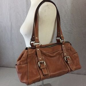 Fossil Brown Leather Shoulder Bag