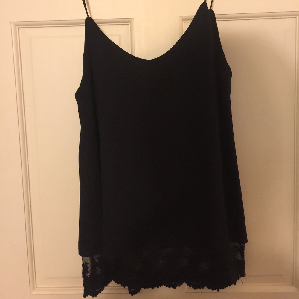 Black tank top