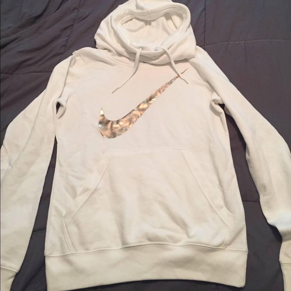 🖤White & Rose Gold NIKE HOODIE🖤
