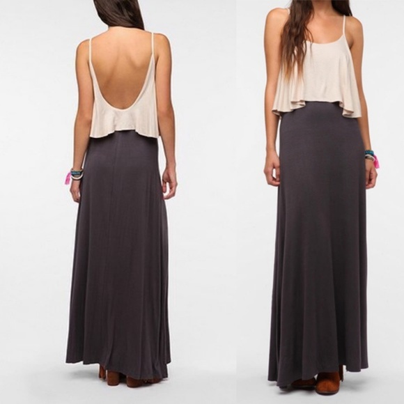 Urban Outfitters Dresses & Skirts - Urban outfitters two tone ruffle maxi